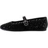 imageDolce Vita Womens Rodni Eyelet Perf Ballet FlatBlack Leather