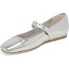 imageDolce Vita Womens Rodni Ballet FlatSilver Distressed Leather