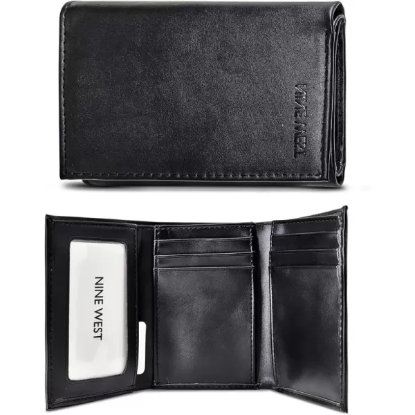 Solid Black - Trifold Wallet