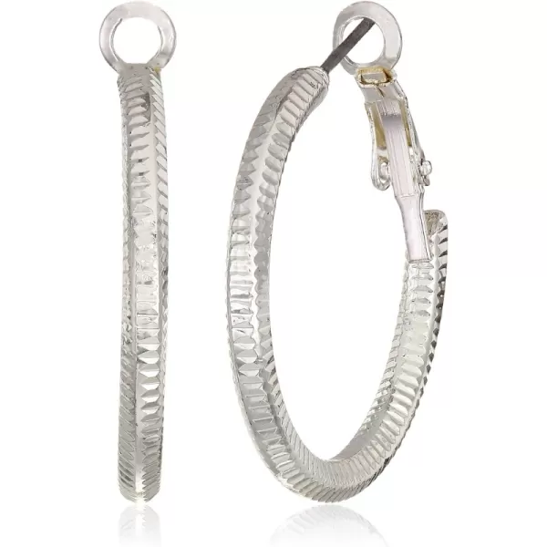 Silver Hoop Earrings, Size: 0