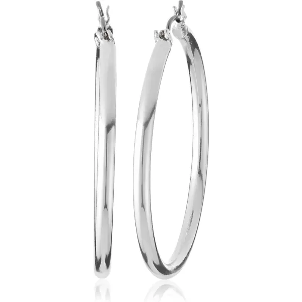 Silver Large Hoop Earrings