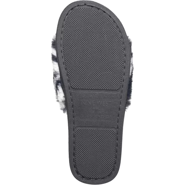 Nine West Women's Comfy Soft Memory Foam Indoor Outdoor Fluffy House Slide Slippers