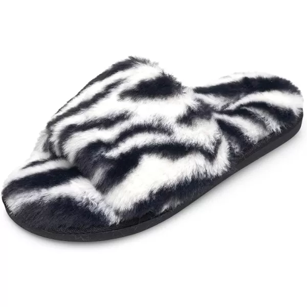 Nine West Women's Comfy Soft Memory Foam Indoor Outdoor Fluffy House Slide Slippers