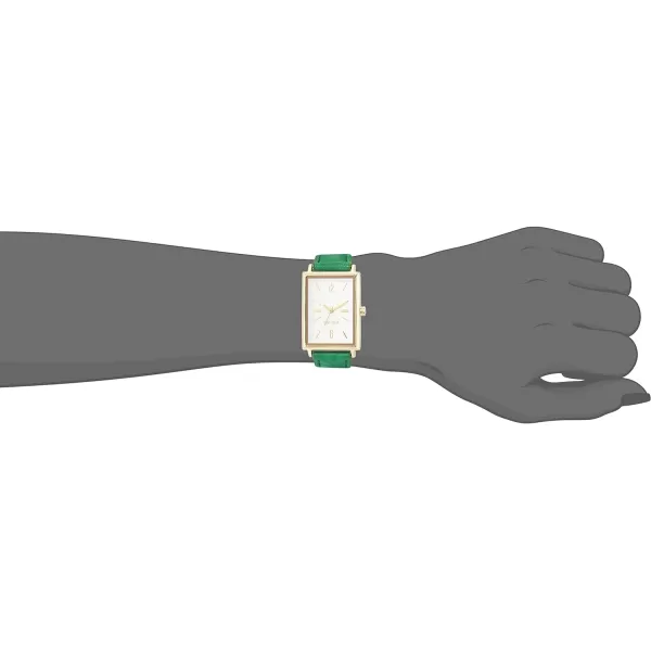 Nine West Women's Croco-Grain Strap Watch