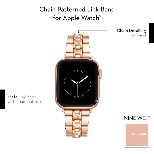 Nine West Fashion Bracelet for Apple Watch Secure, Adjustable, Apple Watch Band Replacement, Fits Most Wrists