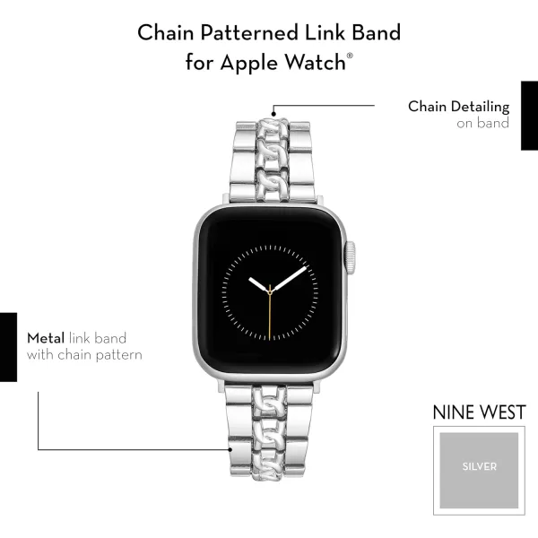 Nine West Fashion Bracelet for Apple Watch Secure, Adjustable, Apple Watch Band Replacement, Fits Most Wrists