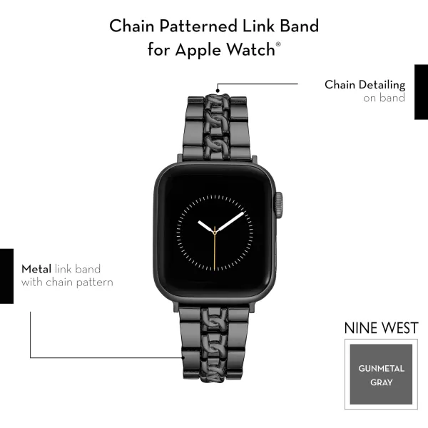 Nine West Fashion Bracelet for Apple Watch Secure, Adjustable, Apple Watch Band Replacement, Fits Most Wrists