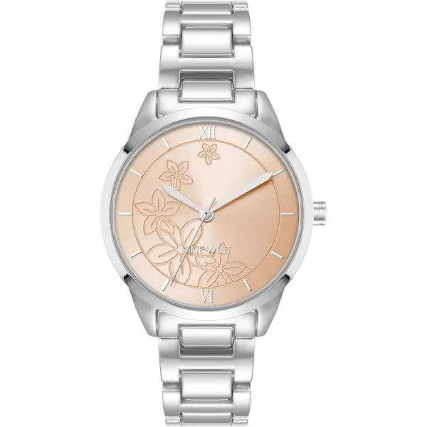Nine West Women's Floral Dial Bracelet Watch