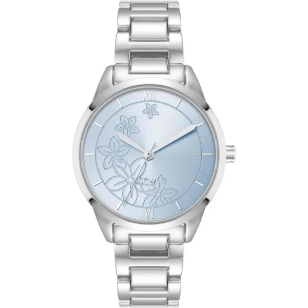 Nine West Women's Floral Dial Bracelet Watch