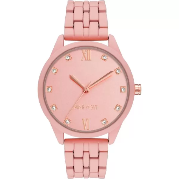Nine West Women's Genuine Crystal Accented Bracelet Watch