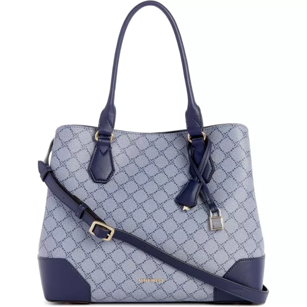 imageNine West Brooklyn Jet Set Carryall Chambray Logo