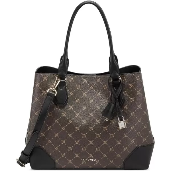 imageNine West Brooklyn Jet Set CarryallBrownBlack