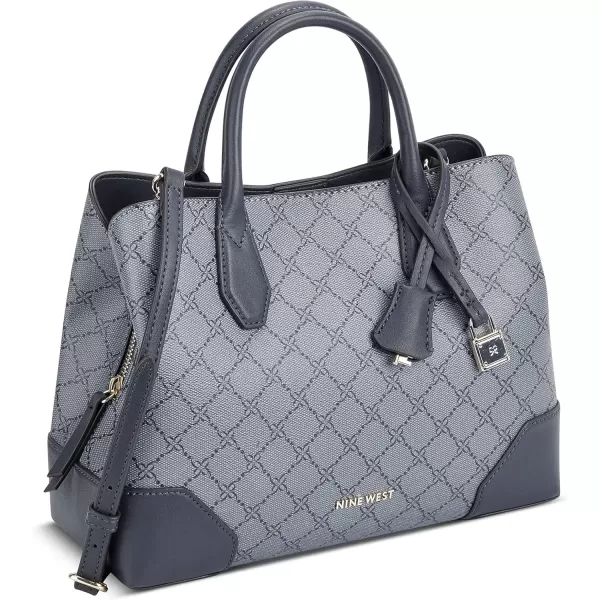 imageNine West Brooklyn Jet Set SatchelBeige LogoMilk