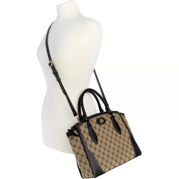 imageNine West Innes SatchelNatural LogoBlack
