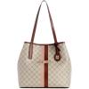 imageNine West Delaine 2 in 1 ToteBeige LogoMahogany