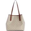 imageNine West Delaine 2 in 1 ToteBeige LogoMahogany