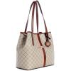 imageNine West Delaine 2 in 1 ToteBeige LogoMahogany
