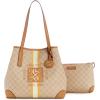 imageNine West Delaine 2 in 1 ToteKhaki LogoCamel