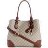 imageNine West Brooklyn CarryallBeige LogoMahogany