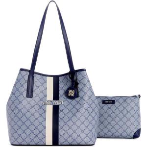 imageNine West Delaine 2 in 1 ToteChambray LogoNavy