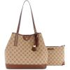imageNine West Teagan 2 in 1 ToteMocha LogoMahogany