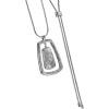 imageNine West Womens Silvertone Adjustable Pendant Necklace 36quot L