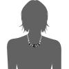 imageNine West womens SilverTone and Black Agate 16quot Frontal Necklace 16quot  2quot Extender
