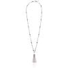 imageNINE WEST Womens Classics Beaded Tassel Pendant Necklace 36quot L