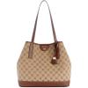 imageNine West Teagan 2 in 1 ToteMocha LogoMahogany