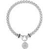 imageNine West Womens Silvertone Crystal Pave Circle Stretch Bracelet