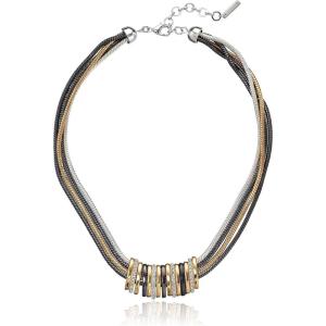 imageNINE WEST Tone Frontal Adjustable Bib NecklaceMulti