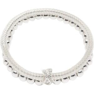 imageNine West SilverTone 2 Row Stretch Bracelet