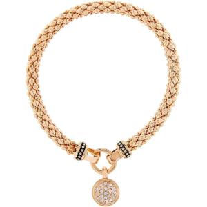 imageNine West Womens Boxed Bracelet Pave Circle Stretch GoldCrystal Gold