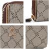 imageNine West Lockup 9 SLG Small Zip Around Beige LogoMahogany