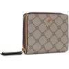 imageNine West Lockup 9 SLG Small Zip Around Beige LogoMahogany