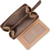 imageNine West Lockup 9 SLG Small Zip Around Beige LogoMahogany