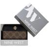 imageNine West Reflected 9 Small Zip Around Wallet BrownBlack