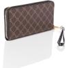 imageNine West Reflected 9 Zip Around Wallet with WristletBrownBlack