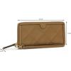 imageNine West Womens Graysen Slg Zip Arnd Wrst Wlt PURSE HANDBAG SHOULDER TOTE Camel Small US