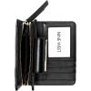 imageNine West Womens SLG French Designer Mirabella Frech Wallet with snap Holder and Zipper Compartment All with Card and Money Designed in Soft Diamond Quilt with Interior Organization and Branding