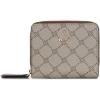 imageNine West Lockup 9 SLG Small Zip Around Beige LogoMahogany
