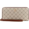 imageNine West Lockup 9 SLG Zip Arnd Wrst WltBeige LogoMahogany