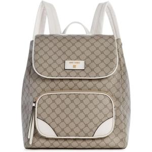 imageNine West WINSLAND Flap Backpack BlackBeige LogoMilk