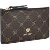 imageNine West Womens Linnette Coin Card Case WalletBrownBlack Logo