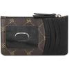 imageNine West Womens Linnette Coin Card Case WalletBrownBlack Logo
