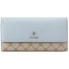 imageNine West Lockup 9s Chec Sec Wallet Beige Logo Bluestone