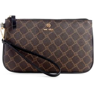 imageNine West Lockup 9 WristletBrownBlack