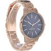 imageNine West Womens Crystal Accented Bracelet WatchRose GoldNavy