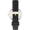 imageNine West Womens Floral Dial Saffiano Strap Watch NW3192Black