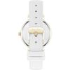 imageNine West Womens Floral Dial Saffiano Strap Watch NW3192White